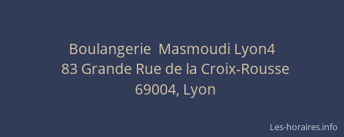 Boulangerie  Masmoudi Lyon4