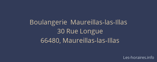 Boulangerie  Maureillas-las-Illas