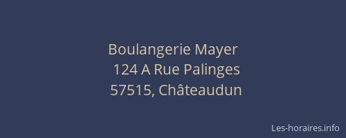Boulangerie Mayer