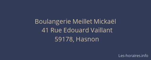 Boulangerie Meillet Mickaël