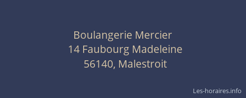 Boulangerie Mercier
