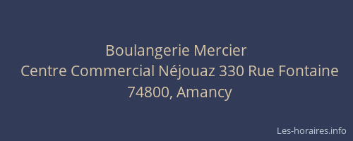 Boulangerie Mercier