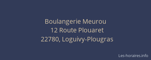 Boulangerie Meurou