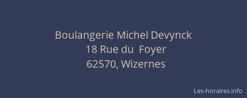 Boulangerie Michel Devynck