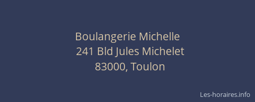 Boulangerie Michelle