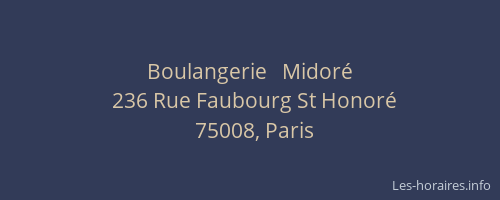 Boulangerie   Midoré