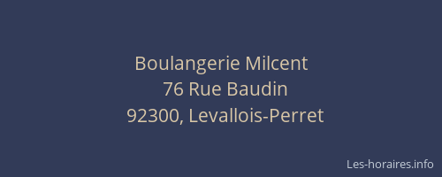 Boulangerie Milcent