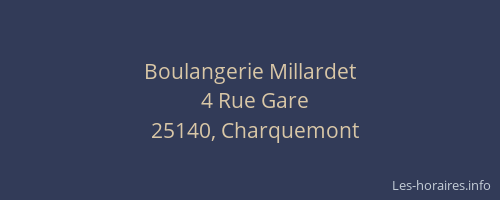 Boulangerie Millardet