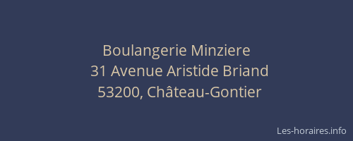 Boulangerie Minziere
