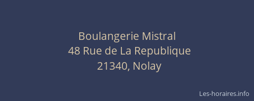 Boulangerie Mistral