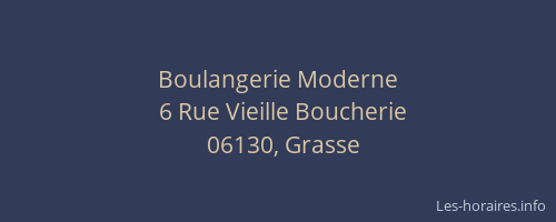 Boulangerie Moderne