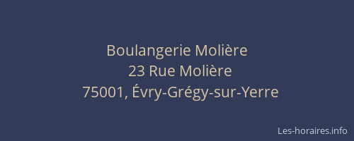 Boulangerie Molière