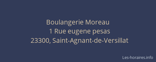 Boulangerie Moreau
