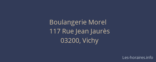 Boulangerie Morel