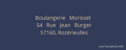 Boulangerie   Morisset