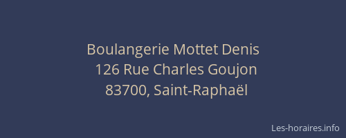 Boulangerie Mottet Denis