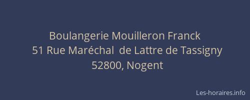 Boulangerie Mouilleron Franck