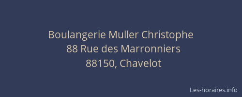 Boulangerie Muller Christophe