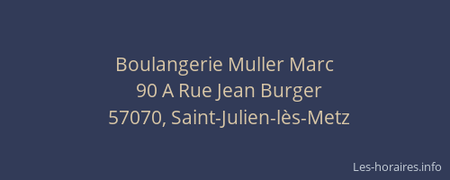 Boulangerie Muller Marc
