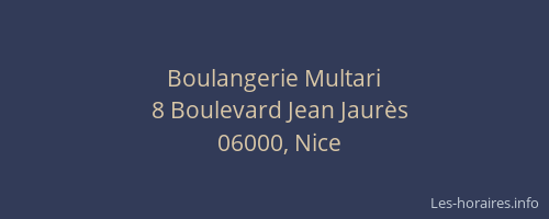 Boulangerie Multari