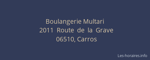 Boulangerie Multari