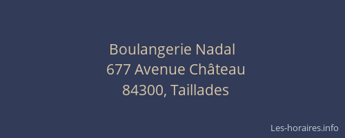 Boulangerie Nadal