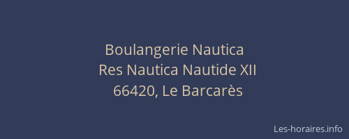 Boulangerie Nautica