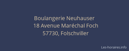 Boulangerie Neuhauser