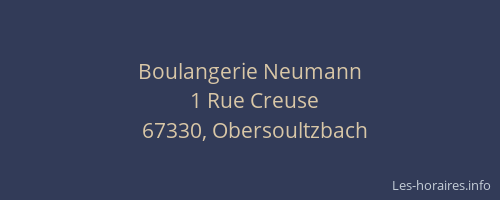 Boulangerie Neumann