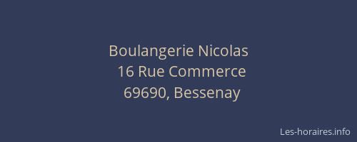 Boulangerie Nicolas