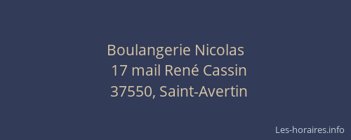 Boulangerie Nicolas