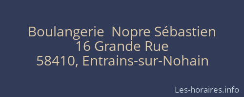 Boulangerie  Nopre Sébastien