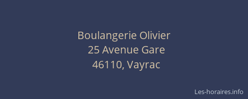 Boulangerie Olivier