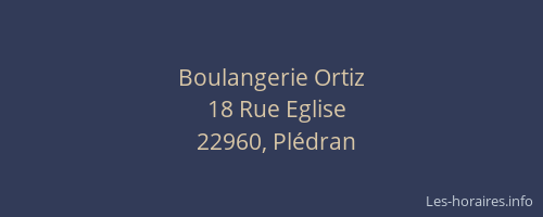 Boulangerie Ortiz