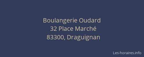 Boulangerie Oudard
