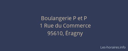 Boulangerie P et P