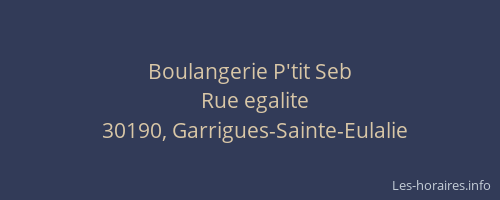 Boulangerie P'tit Seb