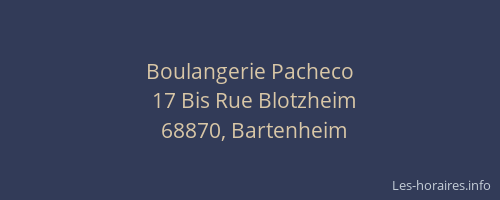 Boulangerie Pacheco