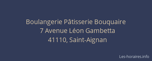 Boulangerie P&acirc;tisserie Bouquaire