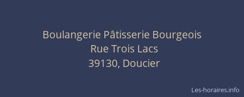 Boulangerie P&acirc;tisserie Bourgeois