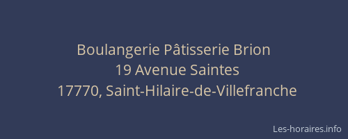 Boulangerie P&acirc;tisserie Brion