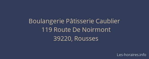 Boulangerie P&acirc;tisserie Caublier