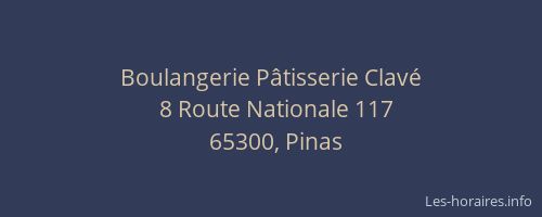 Boulangerie P&acirc;tisserie Clav&eacute;