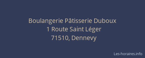 Boulangerie P&acirc;tisserie Duboux