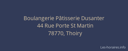 Boulangerie P&acirc;tisserie Dusanter
