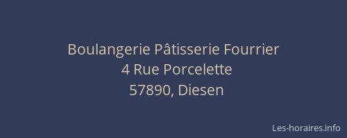 Boulangerie P&acirc;tisserie Fourrier