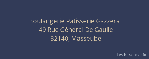 Boulangerie P&acirc;tisserie Gazzera