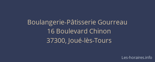 Boulangerie-P&acirc;tisserie Gourreau