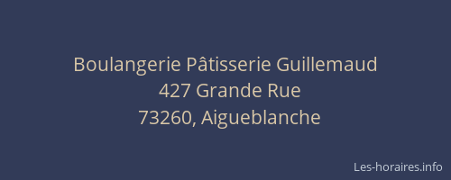 Boulangerie P&acirc;tisserie Guillemaud