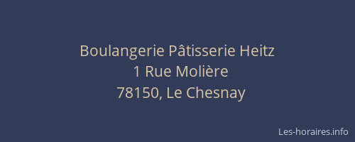 Boulangerie P&acirc;tisserie Heitz